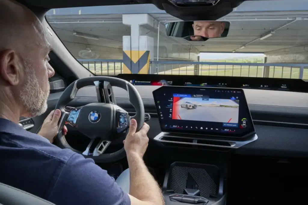 BMW Neue Klasse Can Stop You Opening the Door Into a Cyclist